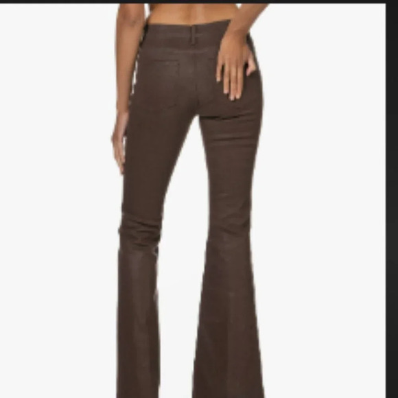 FRAME Le High Flare coated jeans - Color: Dark brown Size 34 - Picture 2 of 9